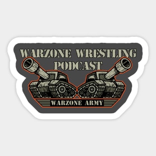 Warzone Wrestling Podcast Tank Sticker